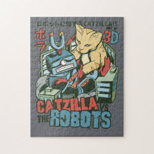 Catzilla Vs Robots Puzzle