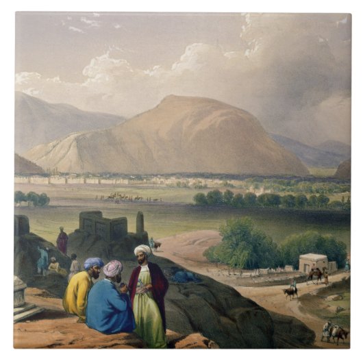 Caubul, von einem Friedhof auf dem Berg Ridg Fliese (Vorderseite)