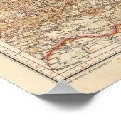 Caucasia 7374, Kaspisches Meer Poster (Ecke)