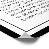 Cauchy Poster (Ecke)