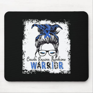 Cauda Equina Syndrom Warrior Blue Ribbon Awarenes Mousepad