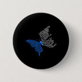 Cauda Equina Syndrom Warrior Button (Vorderseite)