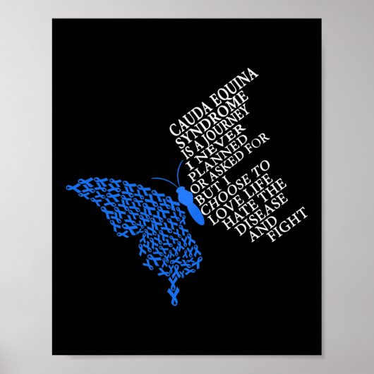 Cauda Equina Syndrom Warrior Poster (Vorne)