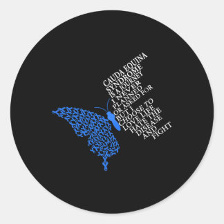 Cauda Equina Syndrom Warrior Runder Aufkleber