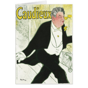 Caudieux von Toulouse Lautrec, Vintage Art Nouveau