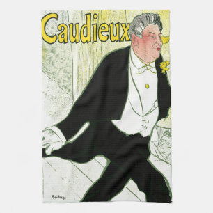 Caudieux von Toulouse Lautrec, Vintager Jugendstil Geschirrtuch