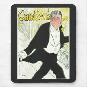 Caudieux von Toulouse Lautrec, Vintager Jugendstil Mousepad