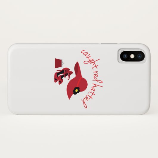 Caught Red Hatted Case-Mate iPhone Hülle (Rückseite (Horizontal))