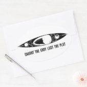 Caught The Eddy Lost The Plot Kayak Ovaler Aufkleber (Umschlag)