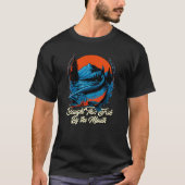 Caught This Fish By the Mouth Fishing Fisherman Hu T-Shirt (Vorderseite)