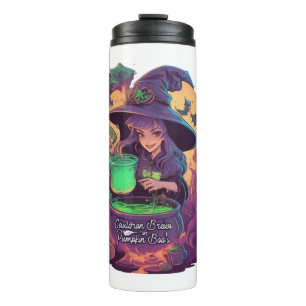 Cauldron Braut Kürbis Boo’s Aufkleber Thermosbecher