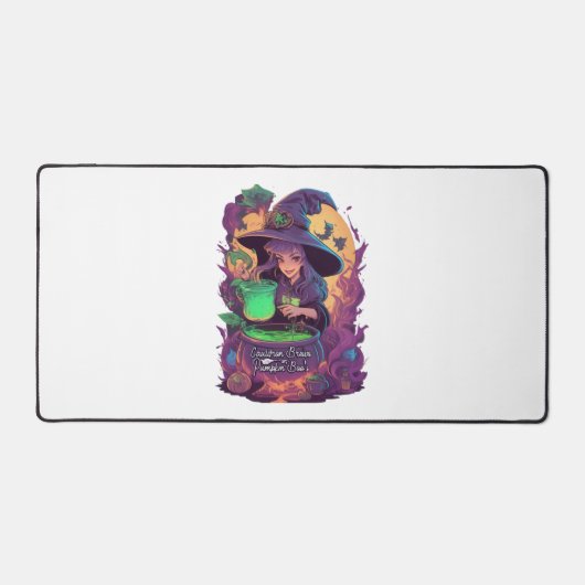 Cauldron Brews Pumpkin Boo's Sticker Schreibtischunterlage (Vorderseite)