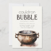 Cauldron Bubble Halloween-Party Einladung (Vorderseite)