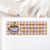 Cauldron Checkered Halloween Rücksendeadresse (Insitu)