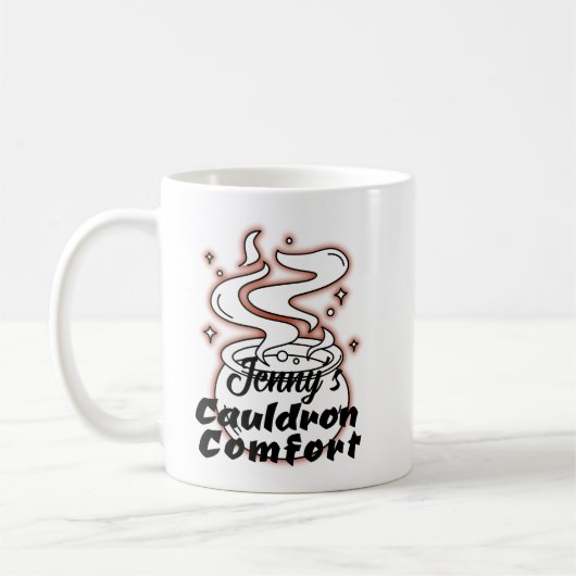 Cauldron Comfort Funny Halloween Kaffeetasse (Links)