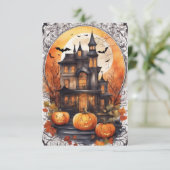 Cauldron Commune: Einladung zu Halloween (Stehend Vorderseite)