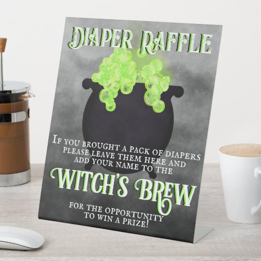 Cauldron Diaper Raffle Sockelschild (In Situ)