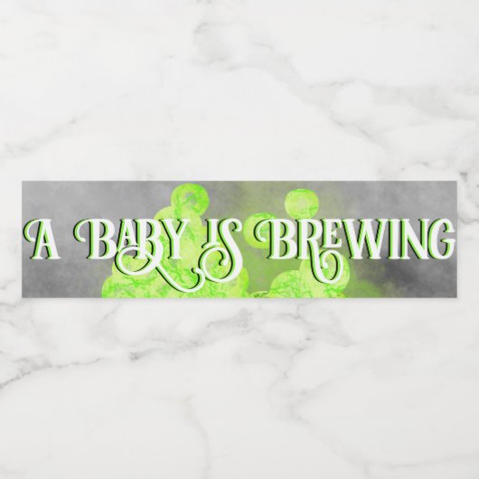 Cauldron Diaper Raffle Wasserflaschenetikett (Einzelnes Label)