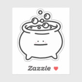 Cauldron doodle aufkleber (Blatt)