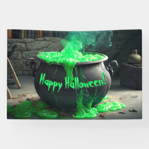 Cauldron Halloween Banner
