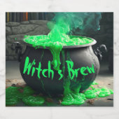 Cauldron Halloween Bierflaschenetikett (Einzelnes Label)