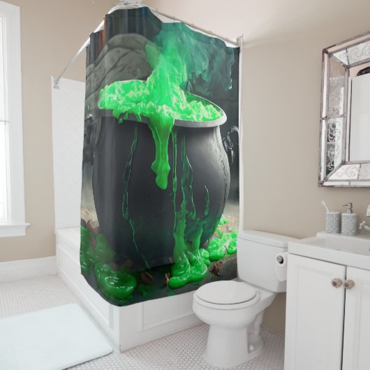 Cauldron Halloween Duschvorhang (Beispiel)