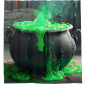 Cauldron Halloween Duschvorhang (Vorderseite)