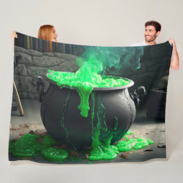 Cauldron Halloween Fleecedecke