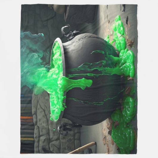 Cauldron Halloween Fleecedecke (Vorderseite)