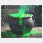 Cauldron Halloween Fleecedecke (Vorderseite (Horizontal))