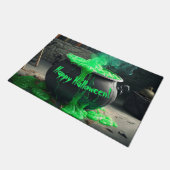 Cauldron Halloween Fußmatte (Schrägansicht)