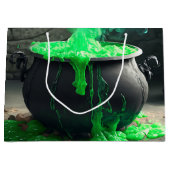 Cauldron Halloween Große Geschenktüte (Vorderseite)