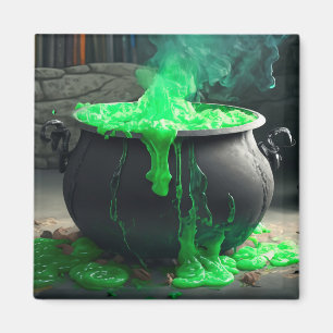 Cauldron Halloween Magnet