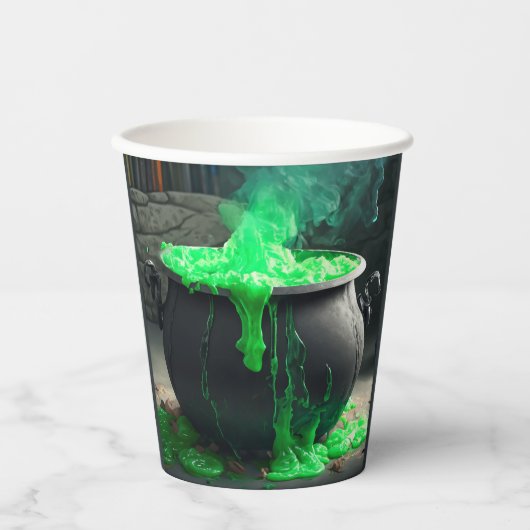 Cauldron Halloween Pappbecher (Vorderseite)