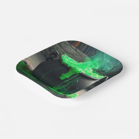 Cauldron Halloween Pappteller (Gewinkelt)