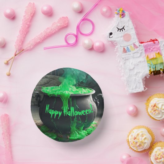 Cauldron Halloween Pappteller (Party)