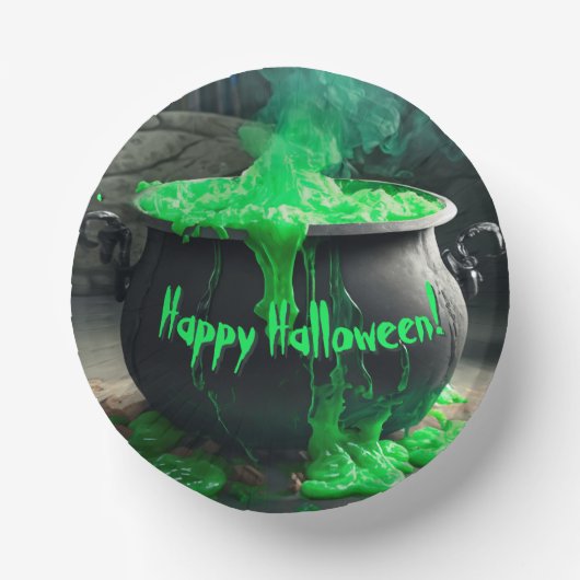 Cauldron Halloween Pappteller (Vorderseite)