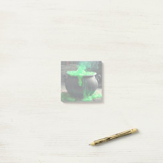 Cauldron Halloween Post-it Klebezettel (Auf Schreibtisch)