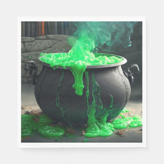 Cauldron Halloween Serviette (Vorderseite)