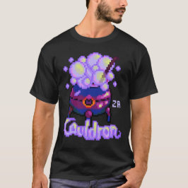 Cauldron Heksenketel Halloween pixelart, Pixel Art T-Shirt