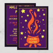 Cauldron Party Einladung (Vorne/Hinten)