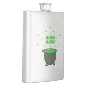 Cauldron und Bubbling Green Brew Halloween Flachmann (Rechts)