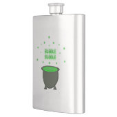 Cauldron und Bubbling Green Brew Halloween Flachmann (Links)