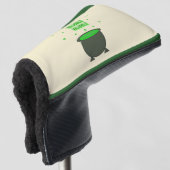 Cauldron und Bubbling Green Brew Halloween Golf Headcover (3/4 Vorderseite)