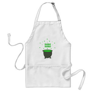 Cauldron und Bubbling Green Brew Halloween Kochen Schürze