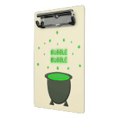 Cauldron und Bubbling Green Brew Halloween Mini Klemmbrett (Gewinkelt2)