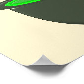 Cauldron und Bubbling Green Brew Halloween Poster (Ecke)