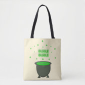 Cauldron und Bubbling Green Brew Halloween Tasche (Vorderseite)