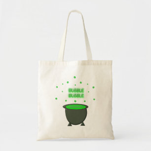 Cauldron und Bubbling Green Brew Halloween Tragetasche