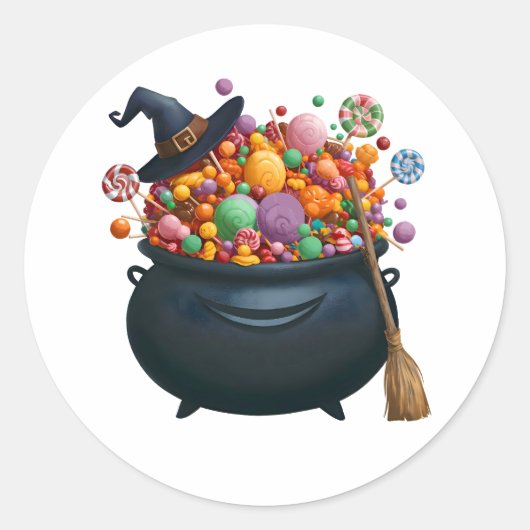 Cauldron von Giggle & Gummies Runder Aufkleber (Vorderseite)